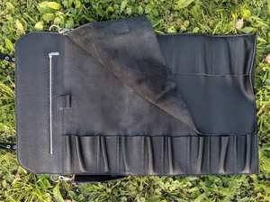 Bolsa de Cuero Portátil con Ruedas para Cuchillos, Estuche de Cuero Sintético Resistente para Cuchillos de Cocina, Personalizable OEM LKR-0389 - Product Image 5