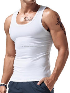 Camiseta sin Mangas para Hombre, 100% Algodón, Transpirable, con Patrón 3D, para Gimnasio, Fitness, Entrenamiento, Culturismo, Venta al Por Mayor de Fábrica - Product Image 2