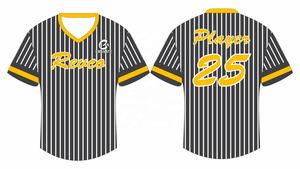 Camiseta de béisbol lisa, jersey de softbol sublimación, jerséis rayados en blanco personalizados para hombre al por mayor - Product Image 5