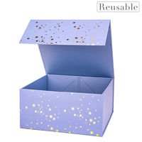 Boîte cadeau magnétique pliable de luxe, boîte d'emballage rigide en papier, boîte de rangement facile à assembler pour bijoux, cosmétiques, cadeaux et articles de luxe