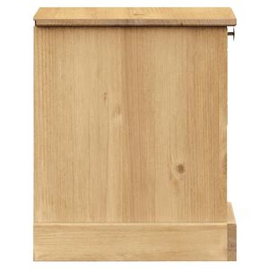 VIGO Mesita de noche de pino de madera maciza 16,5 "x 13,8" x 16,5 "Muebles de dormitorio - Product Image 6