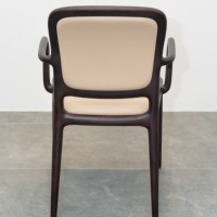 Chaise de salle à manger de luxe nordique moderne, ergonomique, avec accoudoirs en bois et dossier en cuir - Design contemporain pour la maison, le bureau, les hôtels PISANO