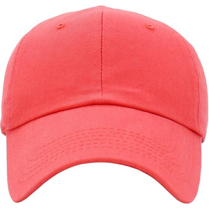 Classic Pink Peach <b>Baseball</b> <b>Cap</b> <b>Plain</b> Solid Color Sport Hat Adjustable Casual Headwear For Team Uniform Matching - Product Image 4