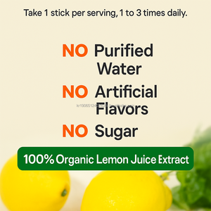 Jugo de Limón Orgánico en Barra, 15g, 14 Sobres, Concentrado Prensado en Frío, Vegano, Natural, Mejora la Inmunidad, Adultos, OEM, Corea - Product Image 5