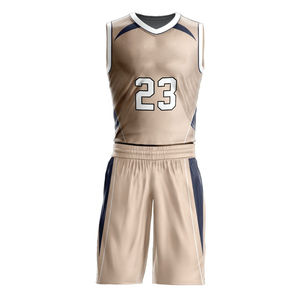 Uniforme de basket-ball unisexe de haute qualité, confortable, uni, vêtements de sport pour hommes avec logo personnalisé, prix de gros - Product Image 1