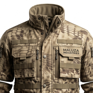MALUZA INDUSTRIES Wholesale Mens <b>Waterproof</b> <b>Camo</b> Softshell Hunting <b>Jacket</b> Thermal Summer Windproof Breathable Outdoor Sports - Product Image 2