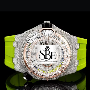 Reloj de Acero Inoxidable con Diamantes de Moissanita Estilo Hip Hop, con Cierre de Mariposa para Hombre, Resistente al Agua, Elegante, Estilo Ejecutivo, al Mejor Precio - Product Image 1