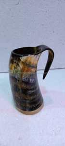 ฮอร์นแก้วแบบชาวไวกิ้งแกะสลักงานทำจากธรรมชาติสั่งทำได้แตรสำหรับดื่มบัฟฟาโล KOI ถ้วย tankard Horn สำหรับเบียร์ - Product Image 5