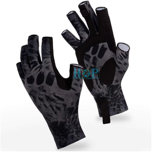 Half Finger Sailing <b>Gloves</b> with Anti Slip Grip Reinforced Palm Protection Quick Dry Breathable Mesh Adjustable Wrist Strap - Product Image 1