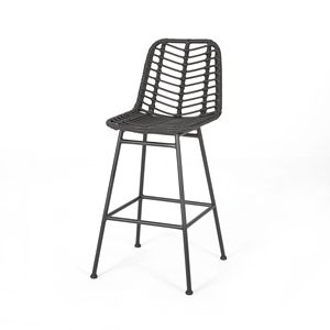 Set di 2 sgabelli da bar Sawtelle in vimini per esterni - Product Image 6