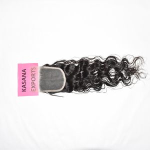 Vietnamese 4*4 Closure Cuticle Aligned Machine Double Weft processing none deep wave unprocessed <b>hair</b> Human <b>Hair</b> <b>Extensions</b> - Product Image 5