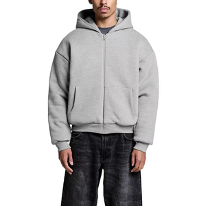 Conjunto de Sudadera Unisex Infield Gear de Color Liso con Cremallera de un Cuarto, Manga Larga, Estilo Casual Urbano, Chándal de Ajuste Holgado con Bolsillos Laterales - Product Image 3