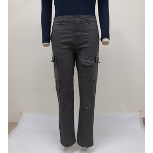 Pantalones Cargo Largos de Sarga para Hombre de Alta Calidad con Tela de Algodón Transpirable y Bolsillos Funcionales para un Uso Diario Cómodo - Product Image 1
