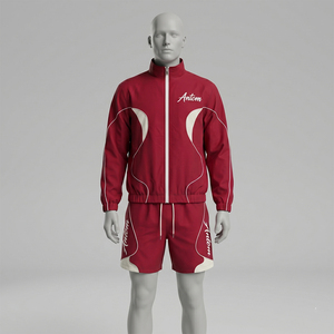 Survêtement complet personnalisé grande taille à capuche, coupe-vent, léger, pour le sport, la course et les loisirs en extérieur - Product Image 2