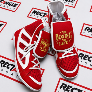 Zapatos de Boxeo de Primera Calidad, Sin Boxeo No Hay Vida, con Logotipo Personalizado, Cierre con Cordones, Duraderos, para Entrenamiento - Product Image 1
