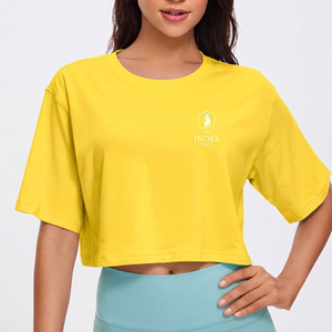 Women's Crop <b>Top</b> T-shirt Pure Branded Material Comfortable Street Wear For Summer Online Selling Women's Crop <b>Top</b> T-shirt - Product Image 1