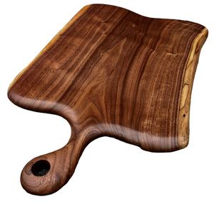 Planche à découper de cuisine en bois dur de haute qualité avec rainure pour le jus |   Planche à découper en bois robuste pour la cuisine quotidienne - Product Image 1