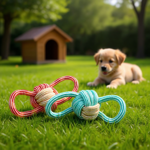 Jouet en corde de coton Yommy 20cm pour chiens, jeu pour animaux de compagnie - Product Image 3