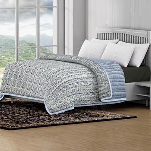 Couverture de luxe faite à la main, surdimensionnée, pour hôtel, patchwork, réversible, matelassée, 100% coton, écologique - Product Image 1