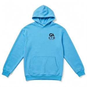 Sweat à capuche d'hiver tricoté 100 % coton respirant 340 GSM pour hommes GYM Active, style le plus récent, couleur unie, personnalisable, vente en gros - Product Image 1