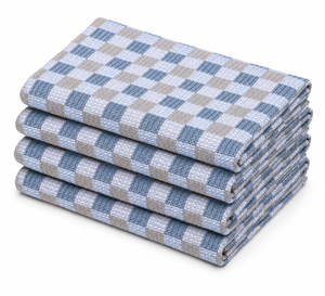 Pure Cotton Bath <b>Towel</b> Green checked ultra light weight Checkered Cotton Kitchen <b>Towel</b> <b>Set</b> Rectangle Woven Adult Use Blue Beige - Product Image 1