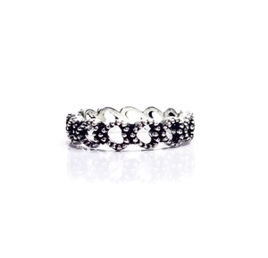Bague en argent sterling 925, style vintage élégant, finition oxydée, bijoux à porter au quotidien pour hommes et femmes - Product Image 2