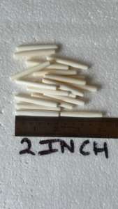 Premium 2 Inch Buffalo Bone Hair Pipe Beads for Tribal Jewelry Making Ethnic <b>Choker</b> Supplies Handcrafted Smooth Bone Spacers - Product Image 4