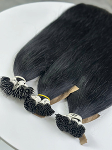 Extensiones de Cabello Liso con Punta I-Tip, Negro Natural, Doble Trama, Cabello Humano Virgen Vietnamita, Adhesión de Queratina Pre-Adherida, Venta al por Mayor - Product Image 5