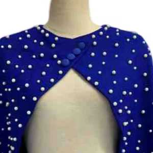 Capa de Perlas Royal para Mujer, con Cuentas, Manga Corta, Elegante, para Eventos Formales, Moda, Chal, Cubrevestido - Product Image 4