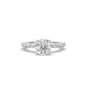 Unique 2.1Ct RoundCut Lab Grown Diamond Ring 925 Silver Gold Unique Style Engagement Ring for Women - Product Image 3