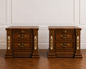 Juego de Cama de Lujo con Cabecera Alta King/Queen, Madera de Teca, Tamaño California King, Diseño Antiguo Duradero, Suite de Dormitorio - Product Image 3