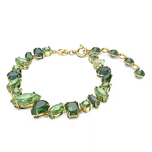 Bracelet de charme de luxe avec cristaux verts et strass, bijoux pour femmes à porter au quotidien - Product Image 2