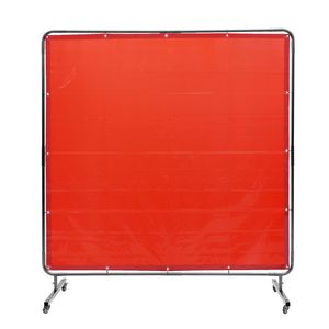 Schermo Protettivo per Saldatura in Vinile Ignifugo 6FT X 6FT con 4 Ruote Girevoli per Forniture di Saldatura e Saldatrici - Product Image 1