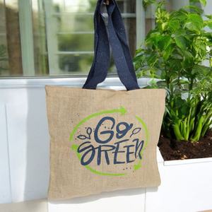 ถุงช้อปปิ้งปอกระเจาแบบใช้ซ้ำได้ทันสมัยมีลายตัวอักษร - Product Image 5