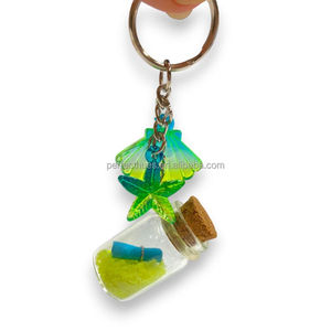 Llavero de Botella de Arena con Efecto Luminoso y Patrón Animal, Impresión UV, Duradero, Regalo de Recuerdo - Product Image 2