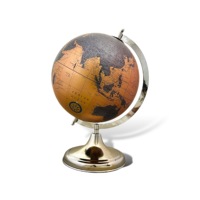 Globe terrestre rotatif en acier inoxydable, design Art Déco, durable, éducatif, pour bureau, maison, salle d'étude