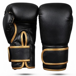 ถุงมือชกมวย MMA หนัง PU สีดำ แบบเต็มนิ้ว สำหรับฝึกซ้อม ระบายความชื้นได้ดี สายรัดข้อมือปรับได้ ระบายอากาศได้ดี สำหรับผู้ใหญ่ - Product Image 1