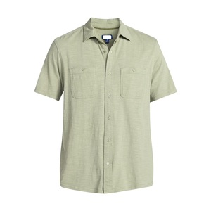 <b>Men's</b> Casual <b>Shirt</b> <b>Short</b> <b>Sleeve</b> Button Checkered Pattern Adult Wear Knitted Fabric 100% Cotton Breathable Eco-Friendly From BD - Product Image 5