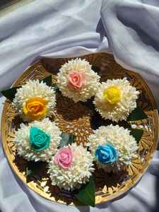 Barrettes à cheveux fleur de jasmin, pinces bec de canard, épingles à cheveux florales en perles, accessoires de mariage pour femmes et filles - Product Image 6