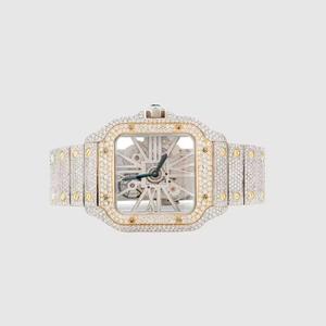 Reloj Mecánico Octagonal de Lujo de 39 mm, Analógico, con Números Romanos, Cristal de Zafiro, Unisex, Elegante, Automático, Esqueleto, de Vestir - Product Image 3