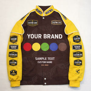 Chaqueta Universitaria de Carreras Personalizada, Chaqueta Bomber con Logotipo de Equipo Personalizado, Chaqueta Letterman de Motociclismo y Ropa Urbana - Product Image 3