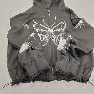 Sudadera con Capucha Personalizada con Estampado Digital, Sudadera Unisex de Diseñador con Bordado, Sudadera de Hombre para Invierno, Informal, con Patrón Sólido, 100% Algodón - Product Image 5