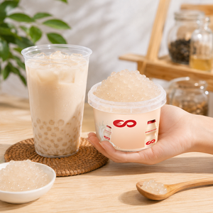 KEIFU 500g amarillo piña estallando Boba listo para comer perlas jugosas con 12 meses de vida útil para bebidas de té de burbujas frías - Product Image 5
