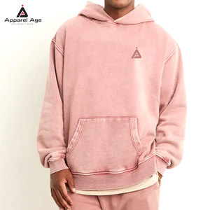 เสื้อฮู้ดดี้สีพื้นแบบย้อมสีเอซิดวอช สำหรับฤดูหนาว ผลิตจากผ้าฝ้าย 100% เป็นมิตรต่อสิ่งแวดล้อม ทนทาน แฟชั่นเสื้อผ้า ผลิตในประเทศปากีสถาน - Product Image 1