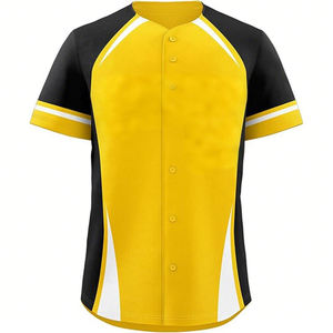 Maillot de baseball unisexe respirant personnalisable avec numéro, haute qualité, vente chaude - Product Image 4