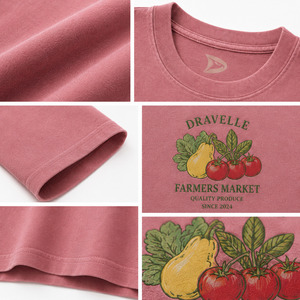 Premium <b>Y2K</b> Vintage Washed Womens Oversized Tee Garment Dyed Silk/Cotton Loose T <b>Shirt</b> High Quality Wholesale Streetwear - Product Image 6