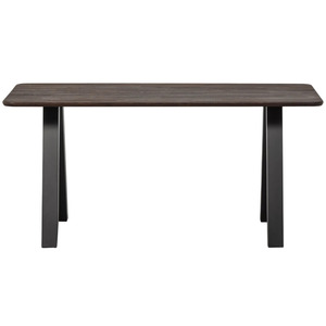 Industrial Design Solid Wood <b>Foldable</b> Knock Down Dining <b>Table</b> with Metal Legs Seating Capacity 4 - Product Image 3