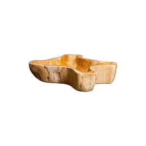 Platos de Madera de Raíz de Teca Hechos a Mano, Diseño Moderno para una Belleza Natural Atemporal por ARTERRA - Product Image 1