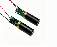 Module laser vert OEM ODM personnalisé 520nm 40mW 50mW CE RoHS, ligne uniforme, point, croix pour application industrielle, garantie 1 an