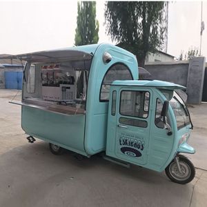 รถขายอาหารไฟฟ้าแบบลากจูงอัจฉริยะ พร้อมโครงสร้างสามล้อทันสมัย สำหรับการเริ่มต้นร้านอาหารและการจัดเลี้ยงนอกสถานที่ - Product Image 2